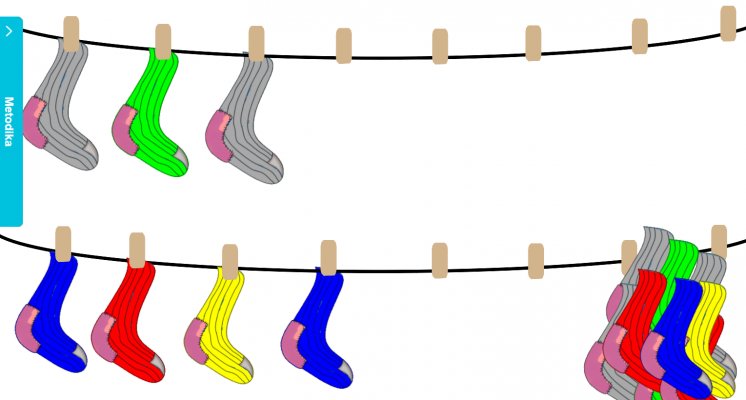 Ponožky - sekvence, řady