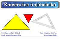 Konstrukce trojúhelníků