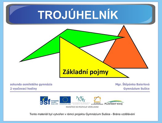 Trojúhelník - základní pojmy